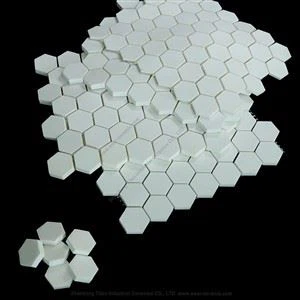 Kulumiskindel alumiiniumoksiidi kuusnurkne keraamiline mosaiikplaat